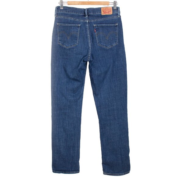 Levis Classic Straight Stretch Blue Jeans Women’s Size 4M W27 L30 - Picture 2 of 7